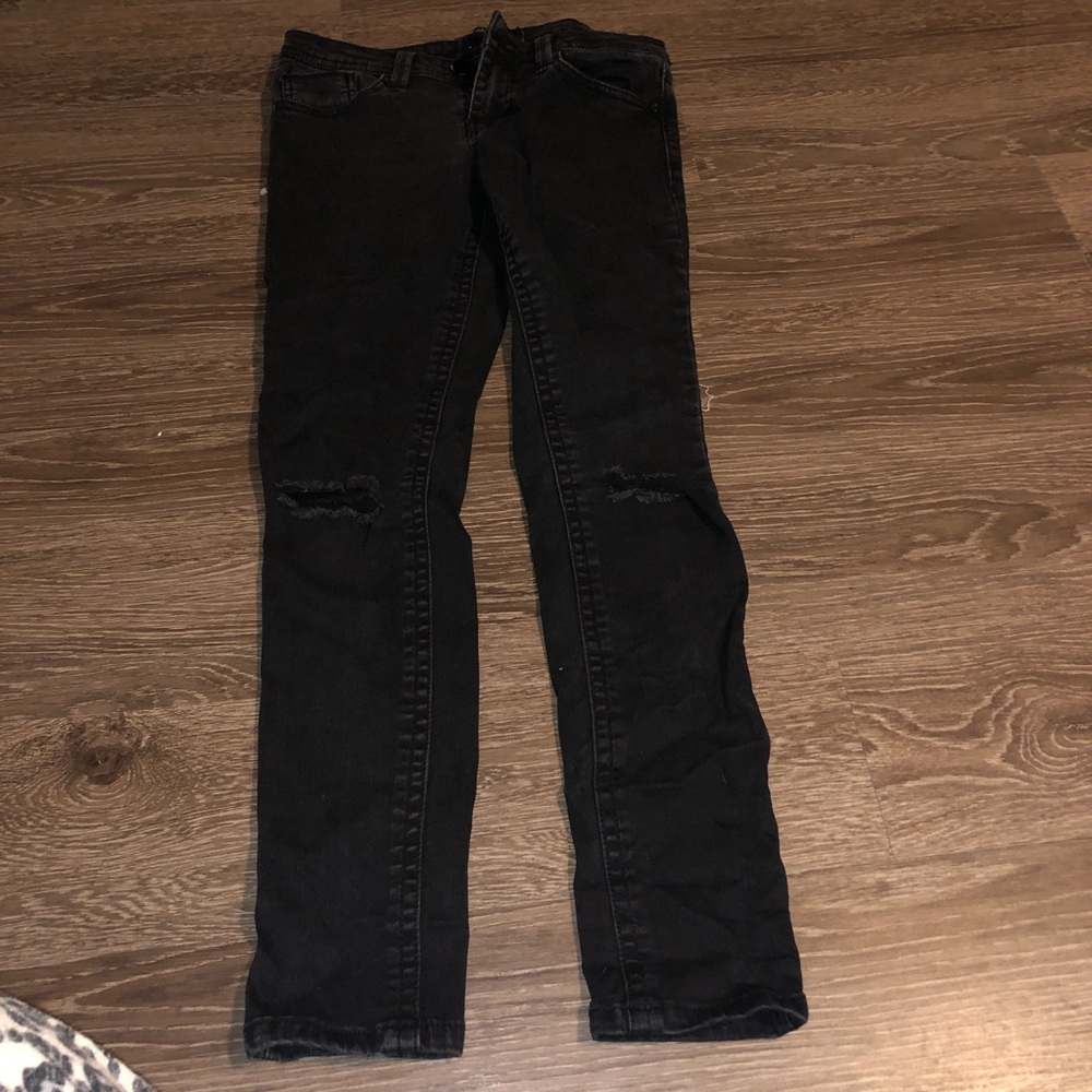 Skinny low rise pants